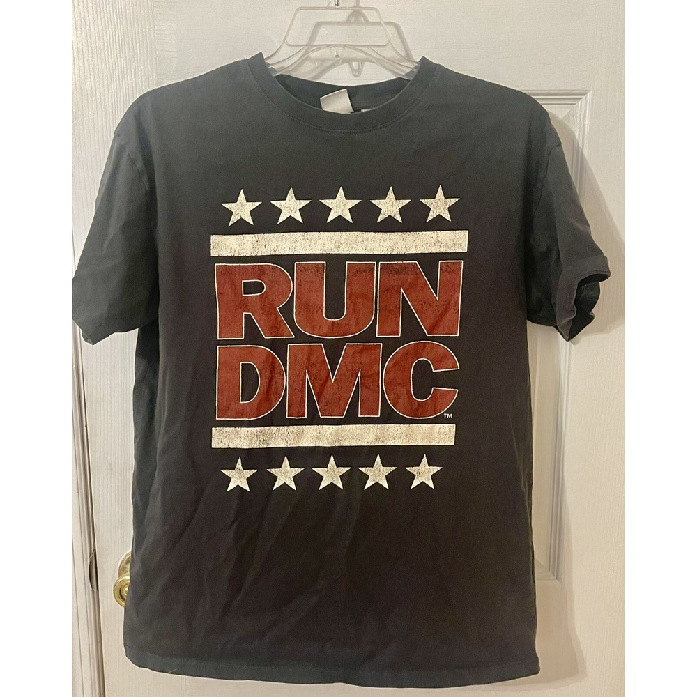 RUN DMC Black T- Shirt  Tee, Rap,Hip Hop Music , Jam Master Jay Size S